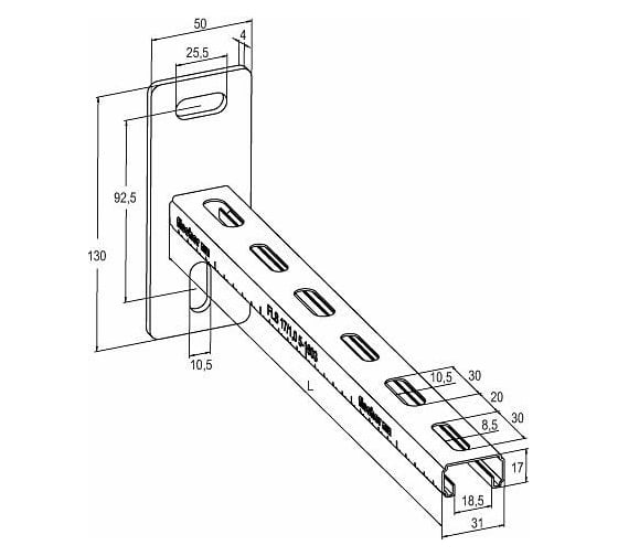 Консоль fischer ALK 17-300, 10 шт. 538739
