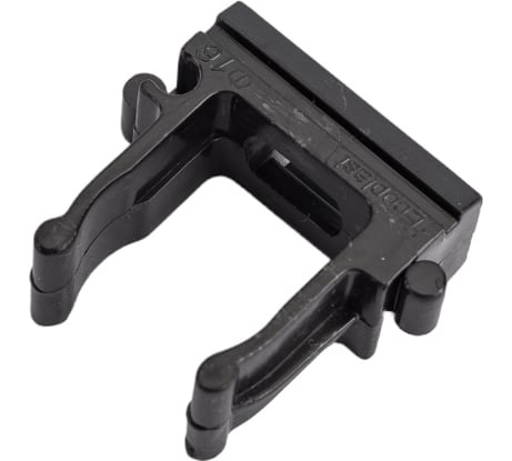 Держатель-клипса Экопласт CF16G для труб D16мм, цвет чёрный, 10шт 41716-10BL