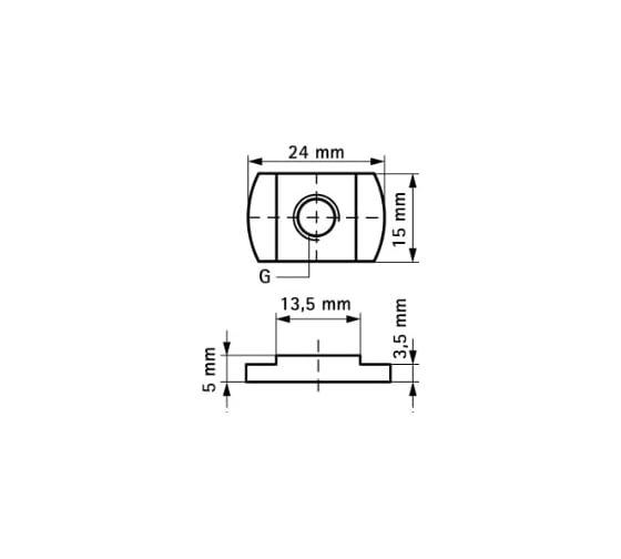 Канальная гайка Walraven BIS 651C, WM1-30, M8, упаковка 50 шт. 6519008