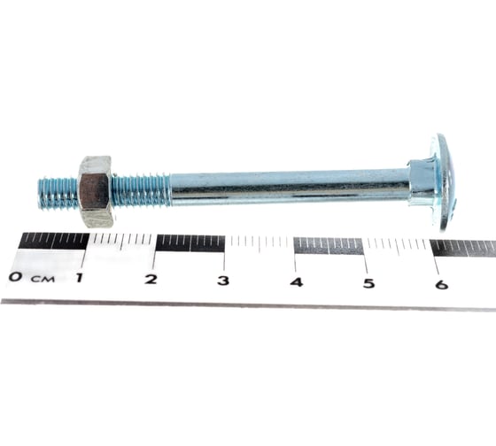 Болт Tech-Krep/Zitar DIN603 мебельный оцинк. М6х60 с гайкой 6 шт 108764