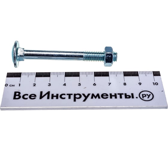Болт Tech-Krep/Zitar DIN603 мебельный оцинк. М8х70 с гайкой 4 шт 108771