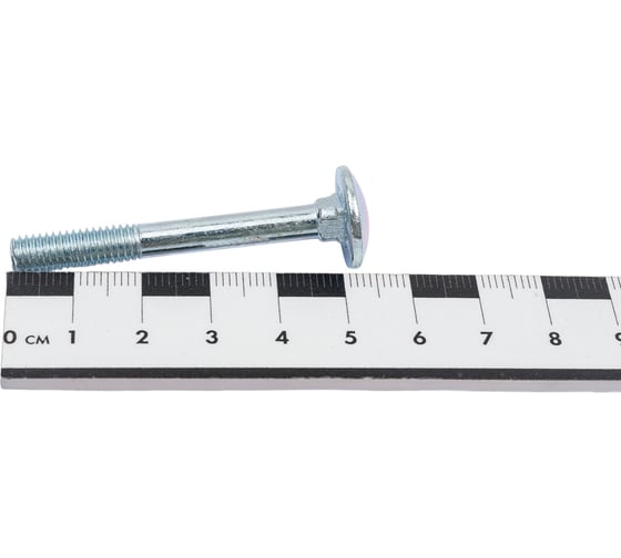 Мебельный болт STEELREX DIN 603, цинк, М6x50 мм, 40 шт. 0213006050B400004032