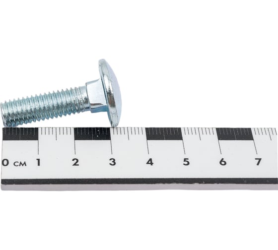 Мебельный болт STEELREX DIN 603, цинк, М8x30 мм, 40 шт. 0213008030B400004032