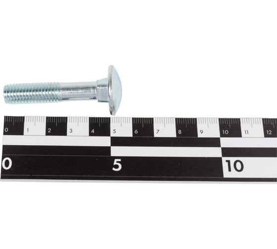 Мебельный болт STEELREX DIN 603, цинк, М10x50 мм, 15 шт. 0213010050B400001532