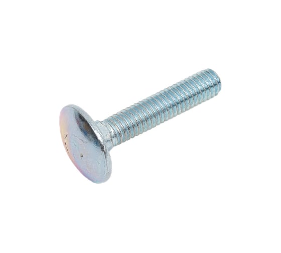 Мебельный болт STEELREX DIN 603, цинк, М6x30 мм, 60 шт. 0213006030B400006032