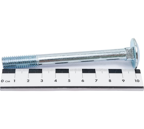 Мебельный болт STEELREX DIN 603, цинк, М10x100 мм, 15 шт. 0213010100B300001516