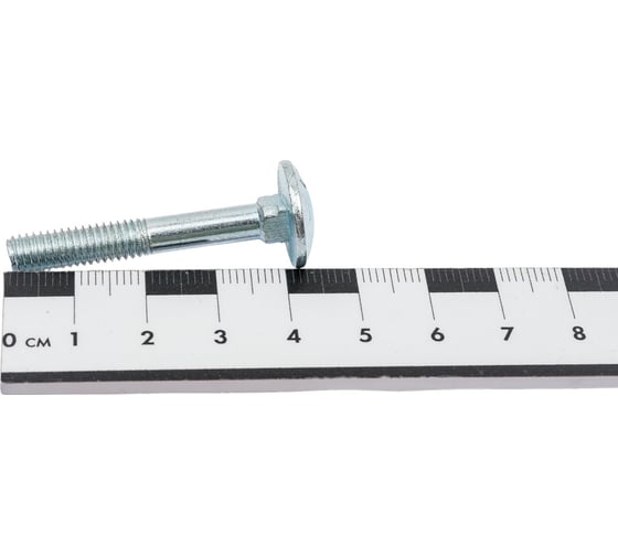 Мебельный болт STEELREX DIN 603, цинк, М6x40 мм, 50 шт. 0213006040B400005032