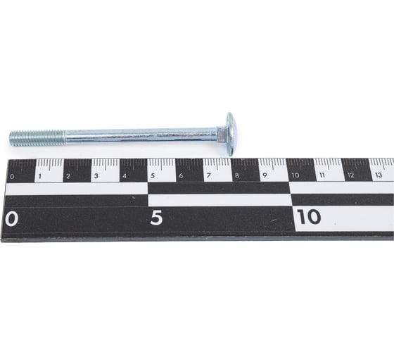Мебельный болт STEELREX DIN 603, цинк, М6x80 мм, 40 шт. 0213006080B300004016