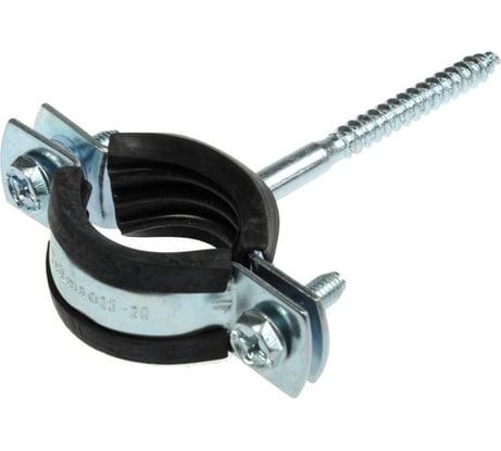 Хомут с шурупом Невский Крепеж оцинк. с резин. уплотн. 2" 59-66 мм 818800