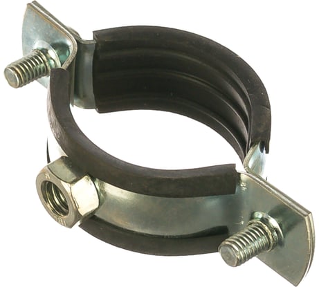 Хомут с гайкой Невский Крепеж оцинк. с резин. уплотн. 1 1/4" 39-46 мм 818791