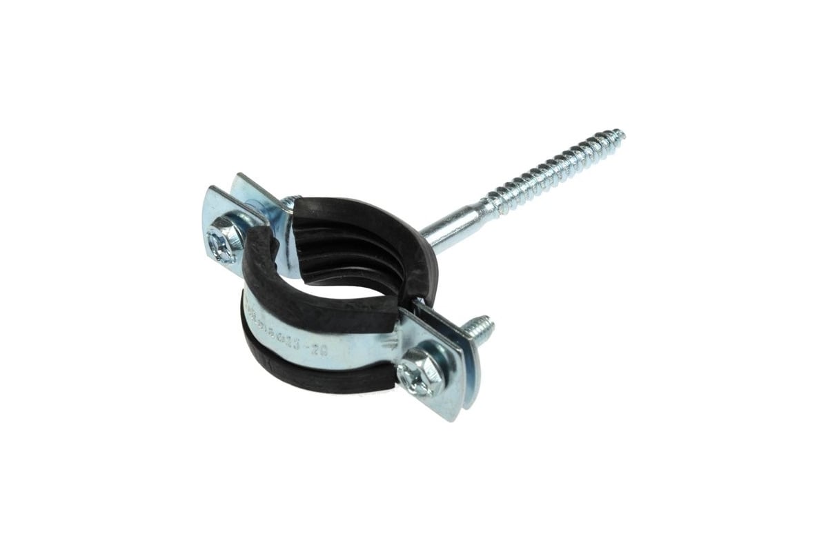 Хомут с шурупом Невский Крепеж оцинк. с резин. уплотн. 1\" 32-35 мм ...