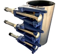 Ремонтный хомут IDRA с чугунным замком, 240-250 мм, DN250 мм, L200 мм РА-013544