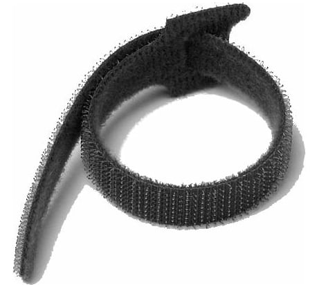 Хомут-липучка LANMASTER 210мм, 20 шт., черный LAN-VCM210-BK