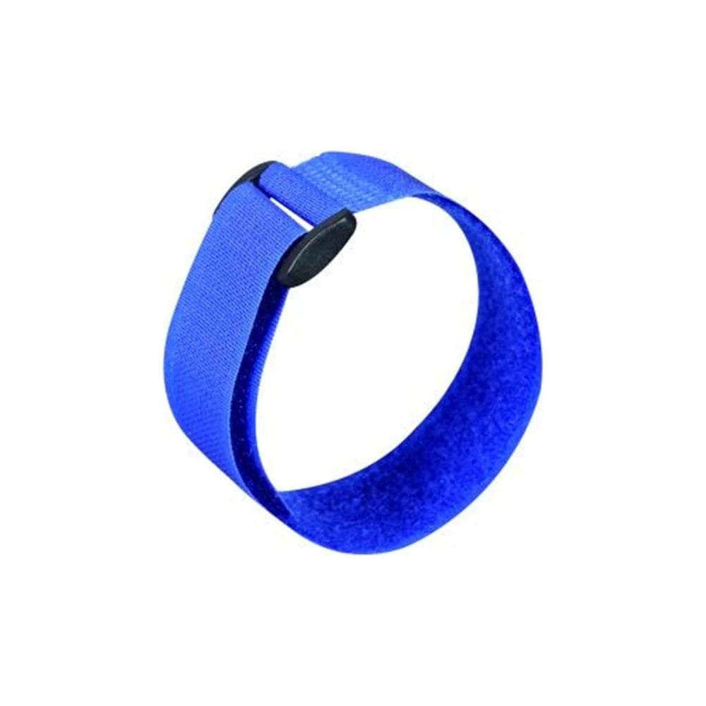 Хомуты-липучки с пластиковой пряжкой HLT 20х300 мм, синий, 20 шт. 084 ...