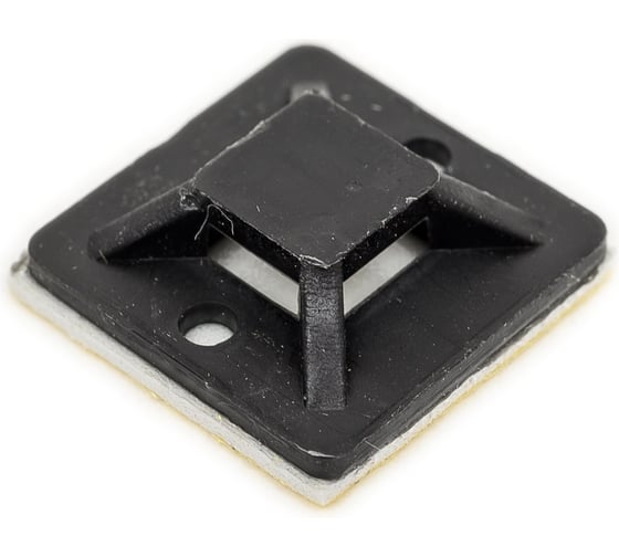 Самоклеящаяся площадка под хомуты HLT 20x20 мм, черный, 100 шт. 0840774