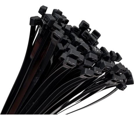 Морозостойкие хомуты HLT NCT 7.2х350 мм, черные, 100 шт. 084-01-076