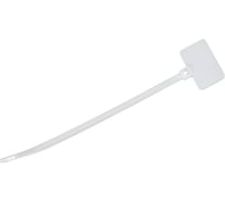 Крепежные стяжки с маркировочной площадкой HLT КСМ 4х205 мм, белый, 100 шт. 084-07-152