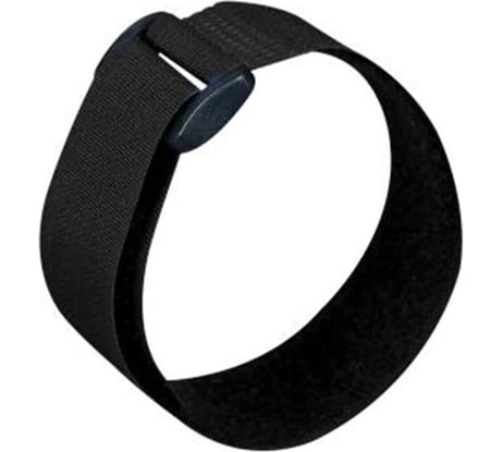 Хомуты-липучки с пластиковой пряжкой HLT 20х300 мм, черный, 20 шт. 084-07-352