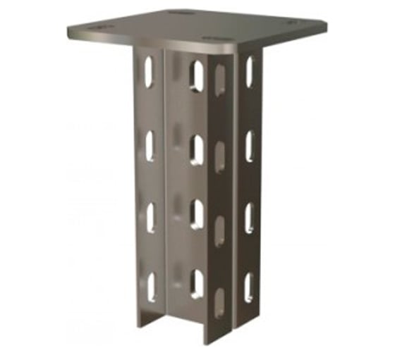 Двойная потолочная сварная стойка для средних нагрузок Hyperline TMS-DWCS-1-50-30-600-2,5-EZ 50x30x600-2,5 мм. 518532 1