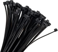 Нейлоновый хомут-стяжка СВК 2,5x150 мм, черный 100 шт Н0000026979