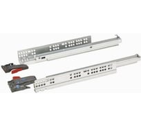 Шариковая направляющая скрытого типа STARFIX 450 мм, Clip-on полного выдвижения с доводчиком, 2 шт. SMF-9805