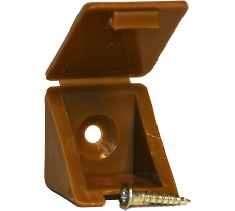 Мебельный уголок с шурупом Невский Крепеж орех 4 шт. 801748