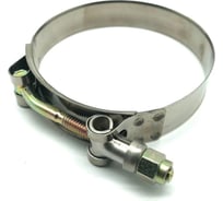 Усиленный хомут TITAN LOCK 121-129 мм, нержавеющая сталь AISI 304, лента+болт, 10 шт. TL121-129RCSS_10