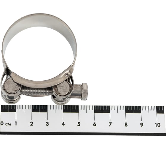 Усиленный хомут TITAN LOCK 40-43 мм, нержавеющая сталь AISI 304, лента+болт, 5 шт. TL40-43RCSS_5