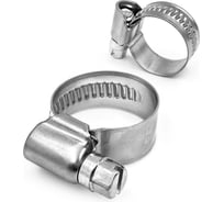 Нержавеющий червячный хомут для агрессивных сред KREPFIELD 20-32/9 мм, din 3017, А4, 6 шт. 3017ХОМУТ9ММ2032А4-6
