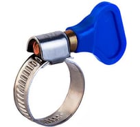 Червячный хомут REXANT 10-16/9-0.7 мм, с ключом, нержавеющая сталь W2, 50 шт. 07-0710-1