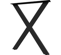 Опора для стола MAKMART Анкона l.595, h.820, отделка черный бархат (матовый) OP.16.820.9005