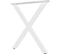 Опора для стола MAKMART Анкона l.595, h.720, отделка белый бархат (матовый) OP.16.720.9016