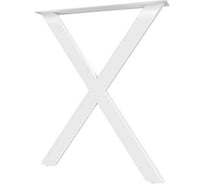 Опора для стола MAKMART Анкона l.595, h.820, отделка белый бархат (матовый) OP.16.820.9016