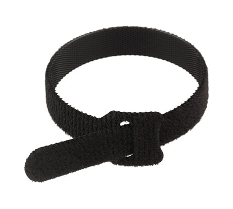 Многоразовый хомут на липучке REXANT 230х13мм, черный 12 шт 07-7216