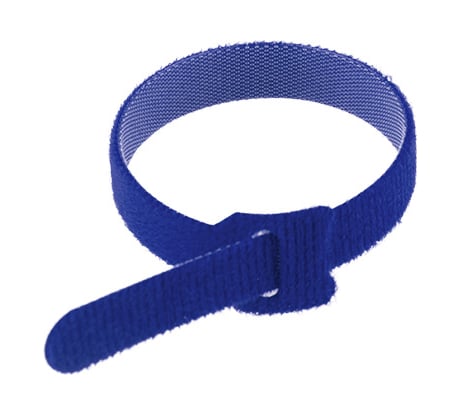 Многоразовый хомут на липучке REXANT 230х13мм, синий 12 шт 07-7215