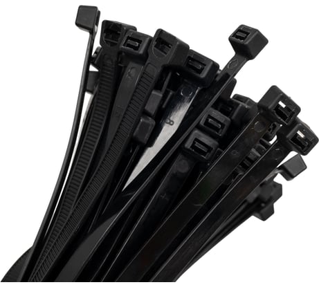 Пластиковый хомут MTE 100 шт. в упаковке, 7.6x500 мм, черный 25021901