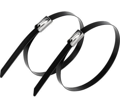 Стальной хомут с полимерным покрытием REXANT 200x4,6 50 шт 07-0208-5