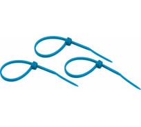Нейлоновая кабельная стяжка REXANT 100x2,5мм, синяя 25 шт/уп 07-0105-25