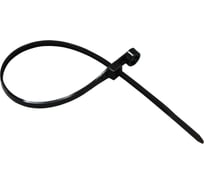 Нейлоновая стяжка под винт REXANT 200x4,3мм, черная 100 шт/уп 07-0205