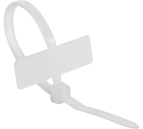 Хомут под маркер REXANT nylon 100 мм 100 шт белый 07-0106