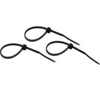 Нейлоновая кабельная стяжка REXANT 100x2,5мм, черная 25 шт/уп 07-0101-25