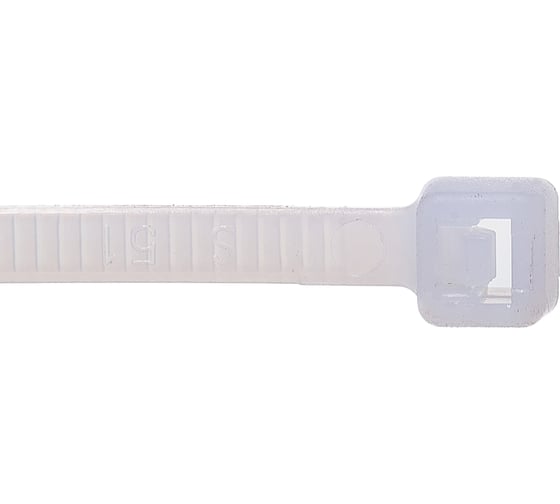 Нейлоновая кабельная стяжка REXANT 150x3,6мм, белая 100 шт/уп 07-0150-4