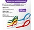 Набор нейлоновых стяжек REXANT 100, 200 мм, цветные, НХ-2, тубус 300 шт. 07-7202 2