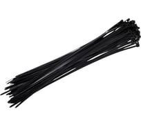 Хомут-стяжка РОССНА 3.6x250 мм, черный, пластиковый, 100 шт. Р860811