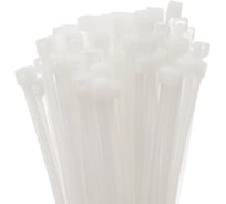 Хомут-стяжка РОССНА 3x150 мм, белый, пластиковый, 100 шт. Р860806