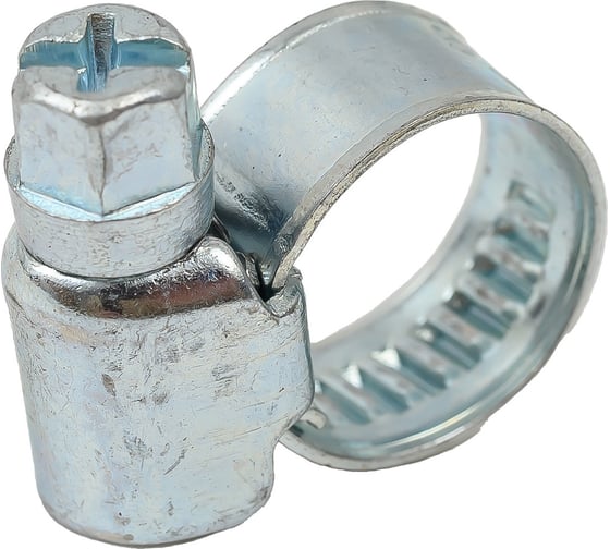 Червячный хомут РОССНА 08-12 мм, 1/2" цинк, винт Р861020
