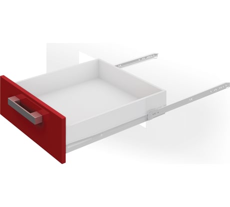 Направляющие BOYARD DS801 350мм белые DS 01W.1/350