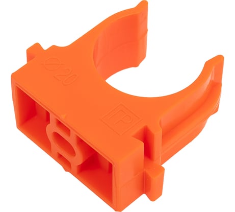 Крепеж-клипса для труб Промрукав для прямого монтажа оранжевая д20 100 шт PR13.0152