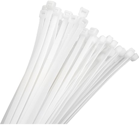 Нейлоновая стяжка Rucelf 5x400 мм белые 100 шт. СТБ-5x400-Б 00-00006811