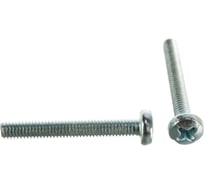 Оцинкованный винт с полукруглой головкой Стройбат DIN 7985 М4x30 мм 12 шт. 2731038 017891